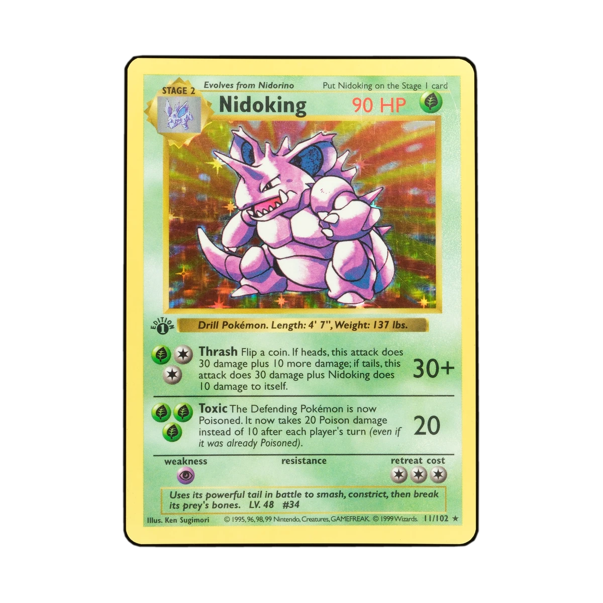 nidoking pokemon card first edition - Break (46/108) - XY Evolutions Weakness Water 2 Resistance None None Retreat Cost Pokemon Base Set Holo Rare